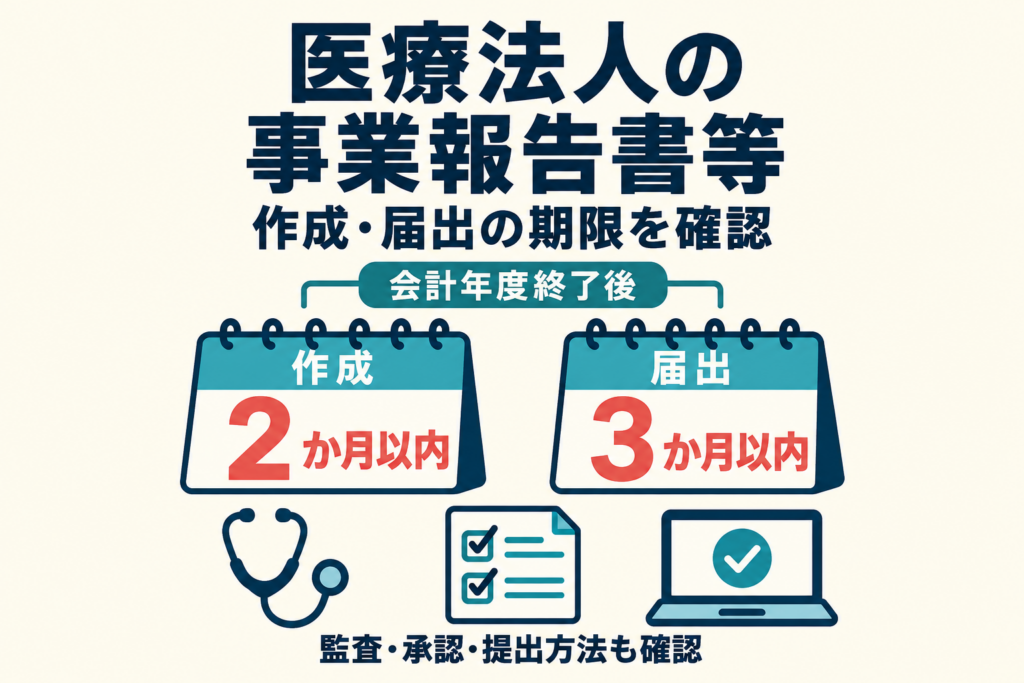 医療法人の事業報告書等の作成と届出