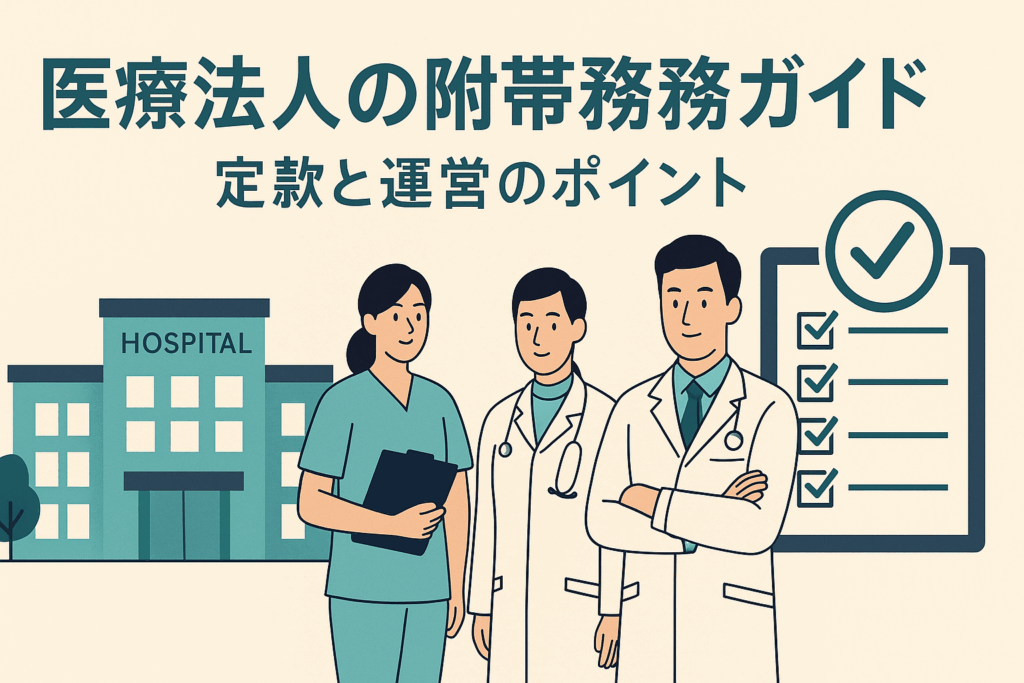 医療法人の附帯業務について