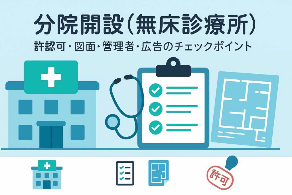 医療法人の分院開設で注意すべき点